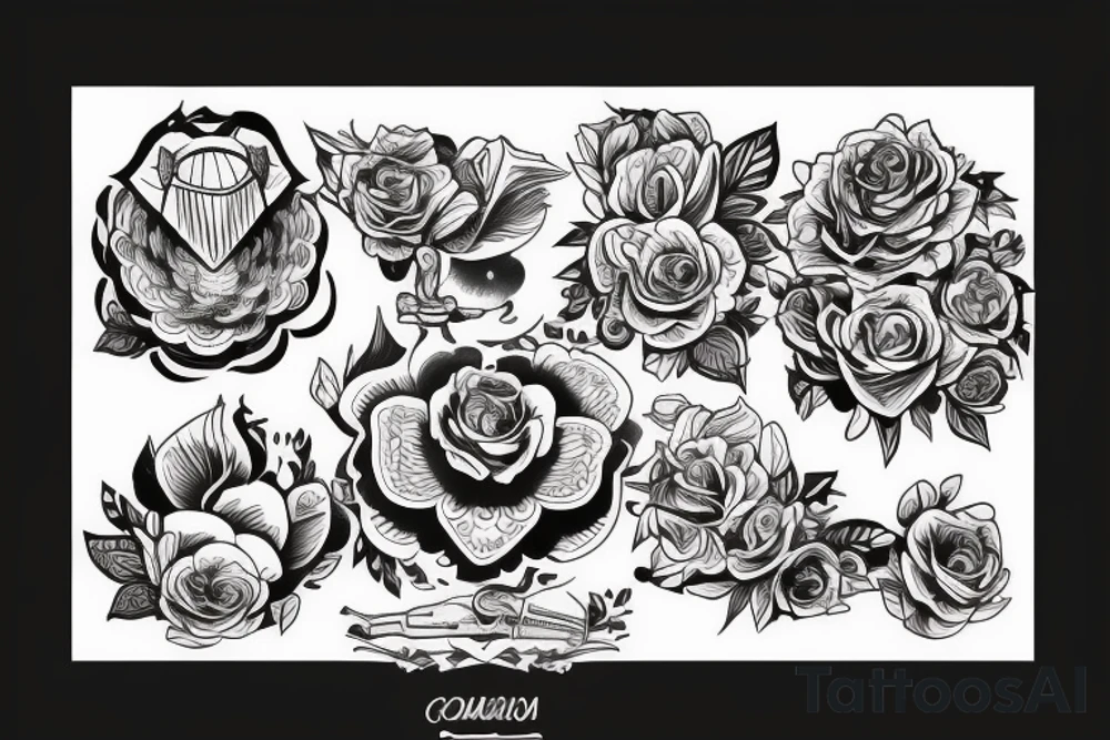 Полевые цветы tattoo idea