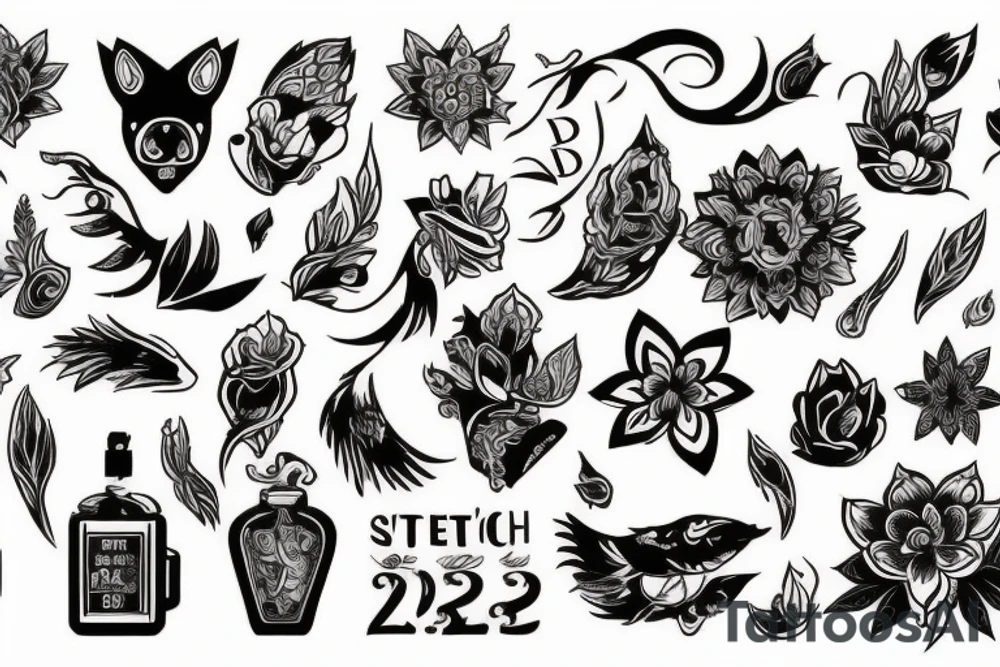 Полевые цветы tattoo idea