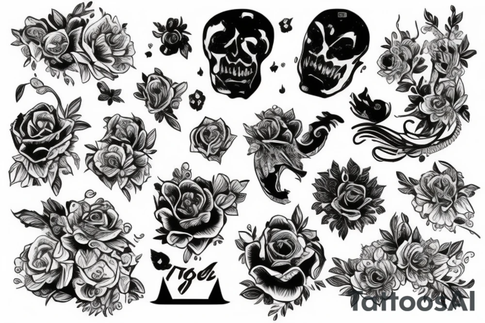 Полевые цветы tattoo idea