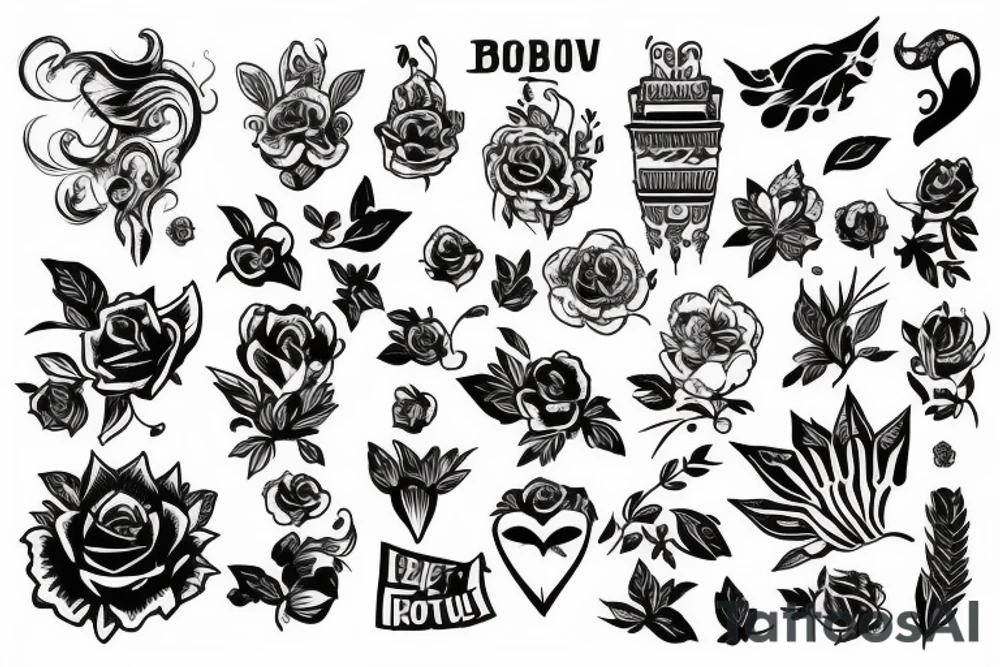 Полевые цветы tattoo idea