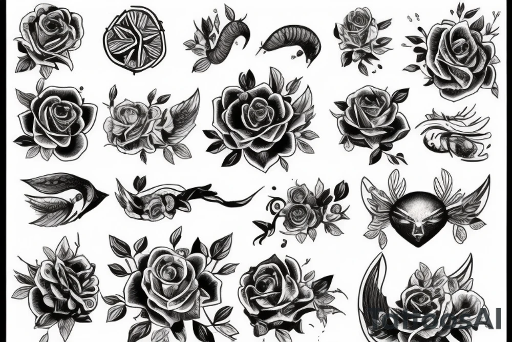 Полевые цветы tattoo idea