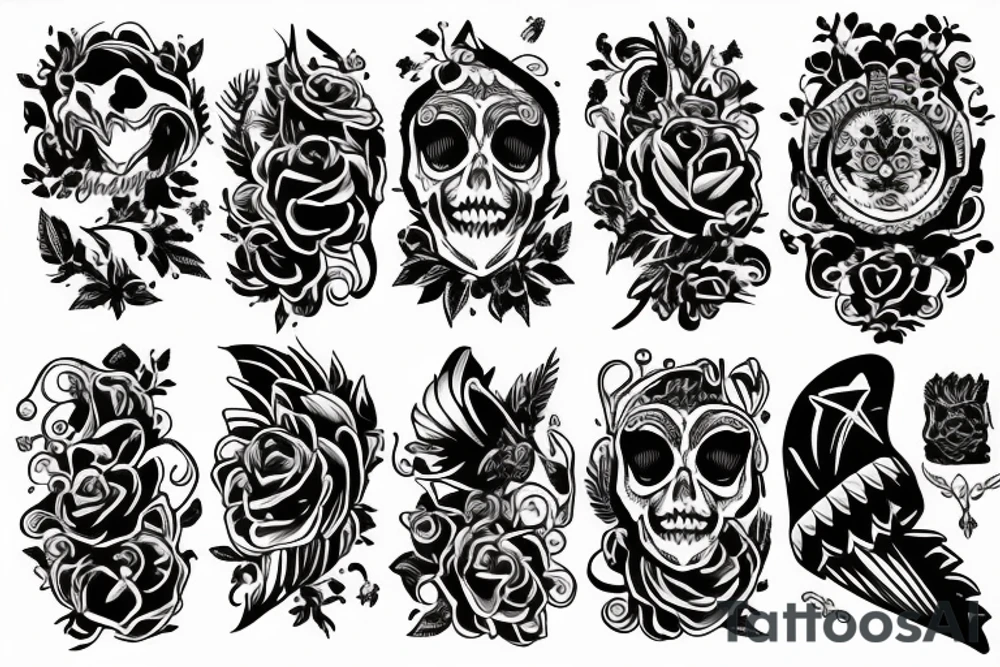 Полевые цветы tattoo idea