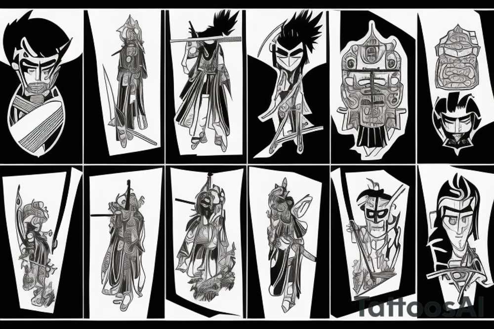 Samurai Jack tattoo idea
