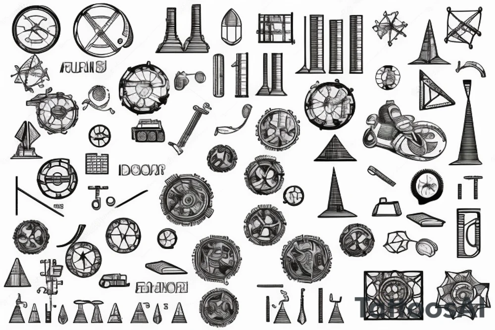 Civil Engineering math formulas tattoo idea