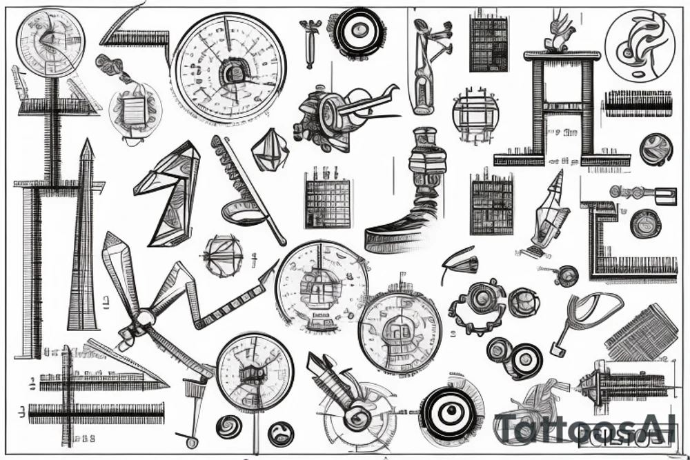 Civil Engineering math formulas tattoo idea