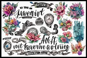 Travelling around the work, going on an adventure, meeting people along the way, fulfilled life tattoo idea