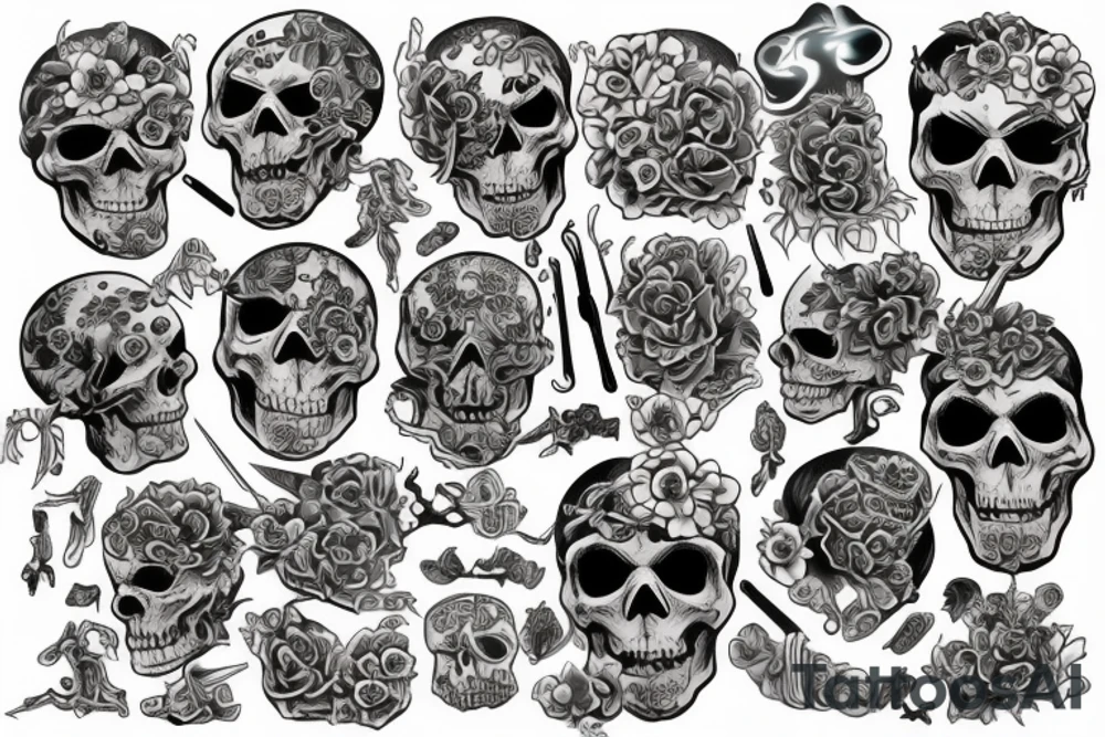 Skeletore tattoo idea