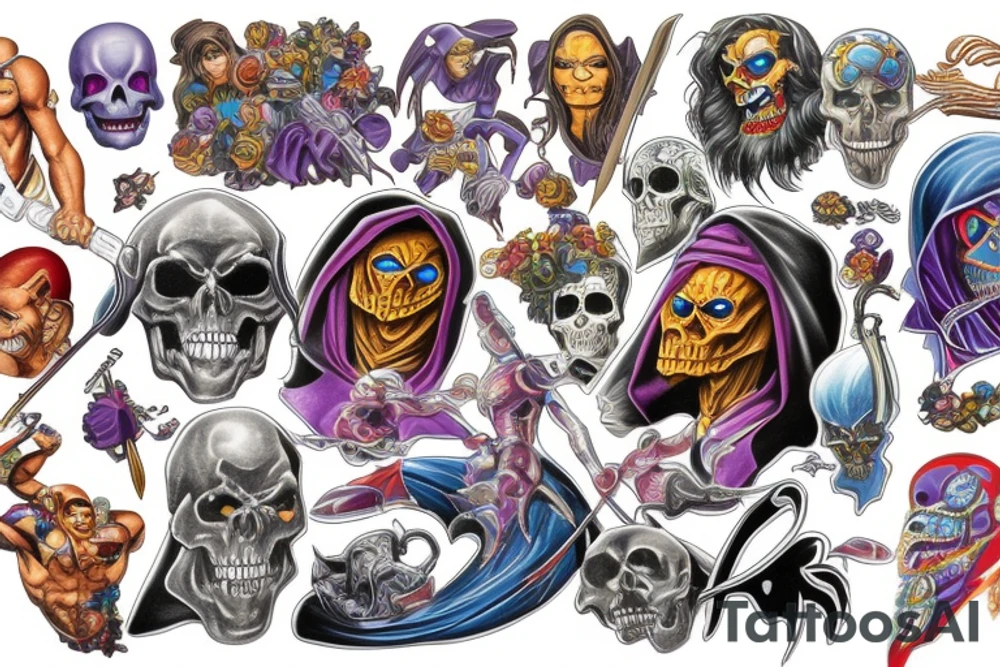 Skeletor masters of the universe tattoo idea