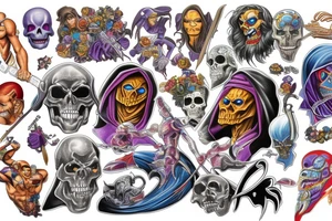 Skeletor masters of the universe tattoo idea