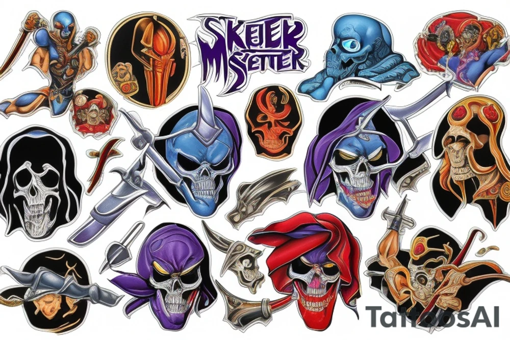 Skeletor masters of the universe tattoo idea