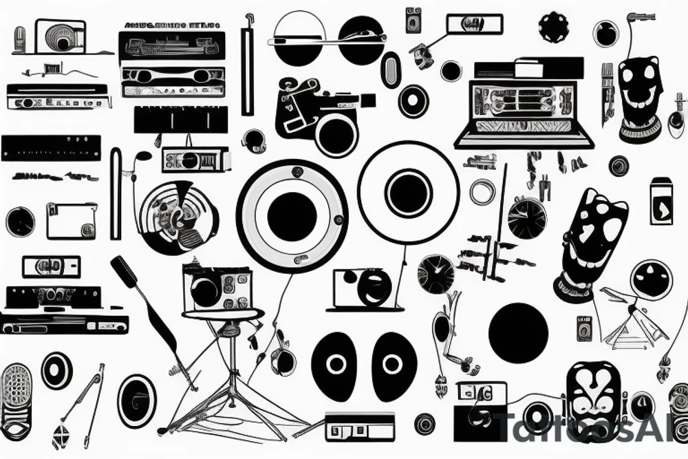 techno music is god tattoo idea