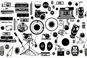 techno music is god tattoo idea
