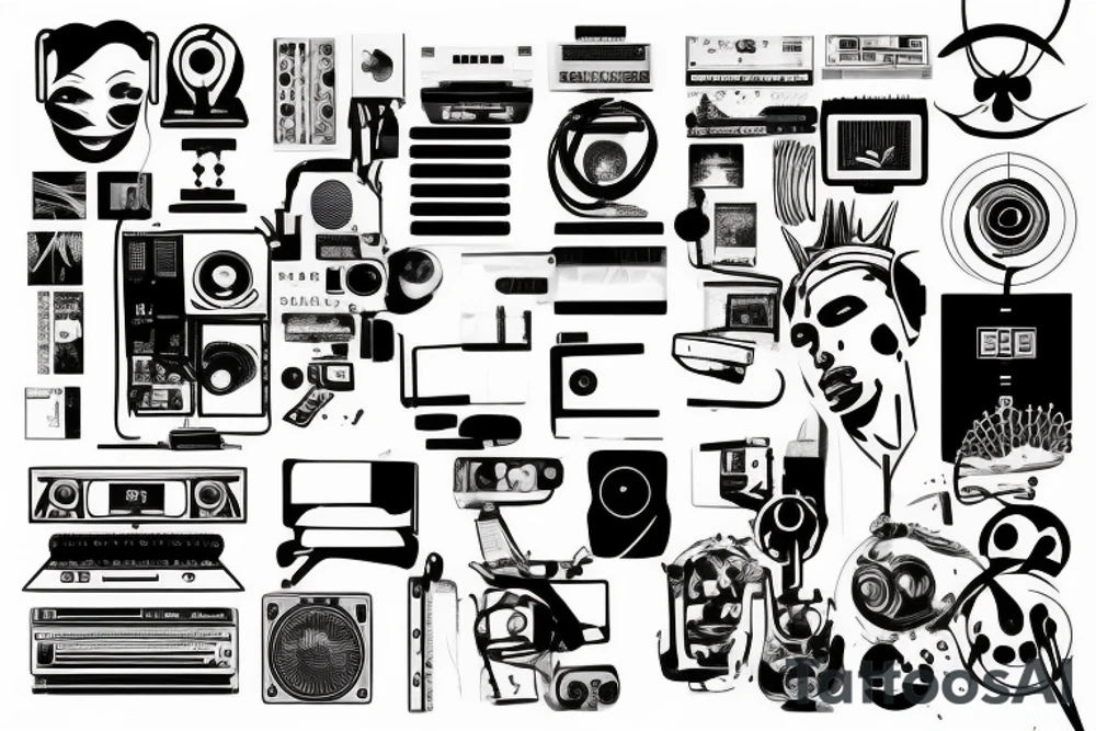 techno music is god tattoo idea