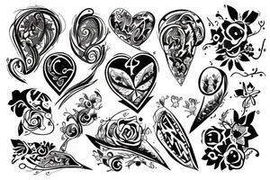 Pair tattoo's love's tattoo idea