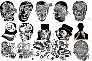 the man in thought tattoo idea