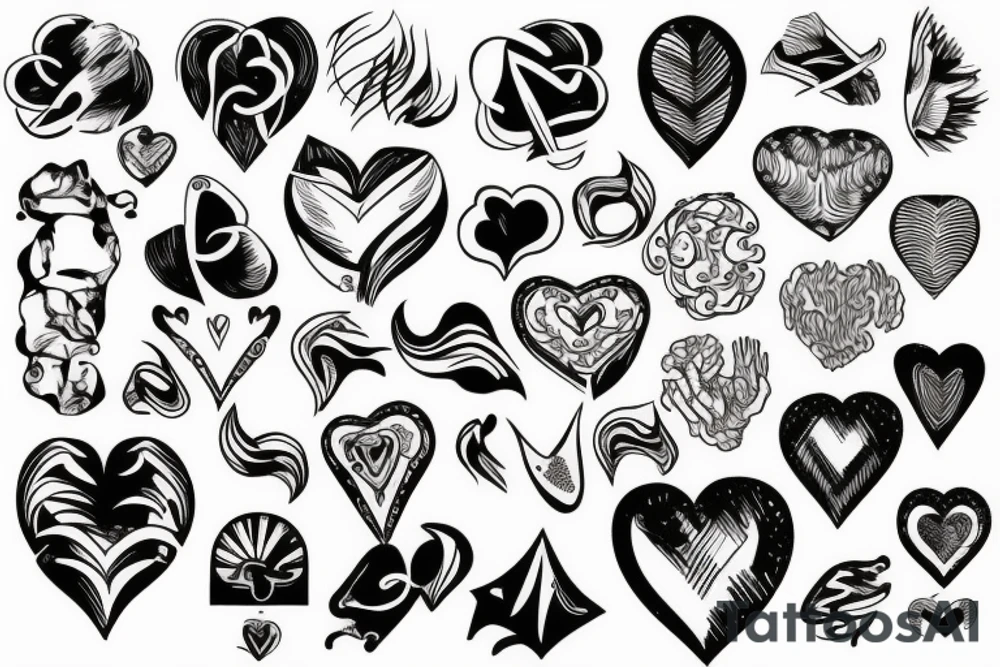 BRAIN AND HEART tattoo idea
