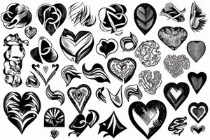 BRAIN AND HEART tattoo idea