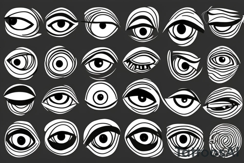 Stare inside of heavens and eyes tattoo idea