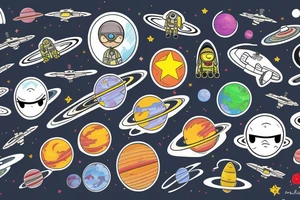 Space guy flying out of orbit tattoo idea