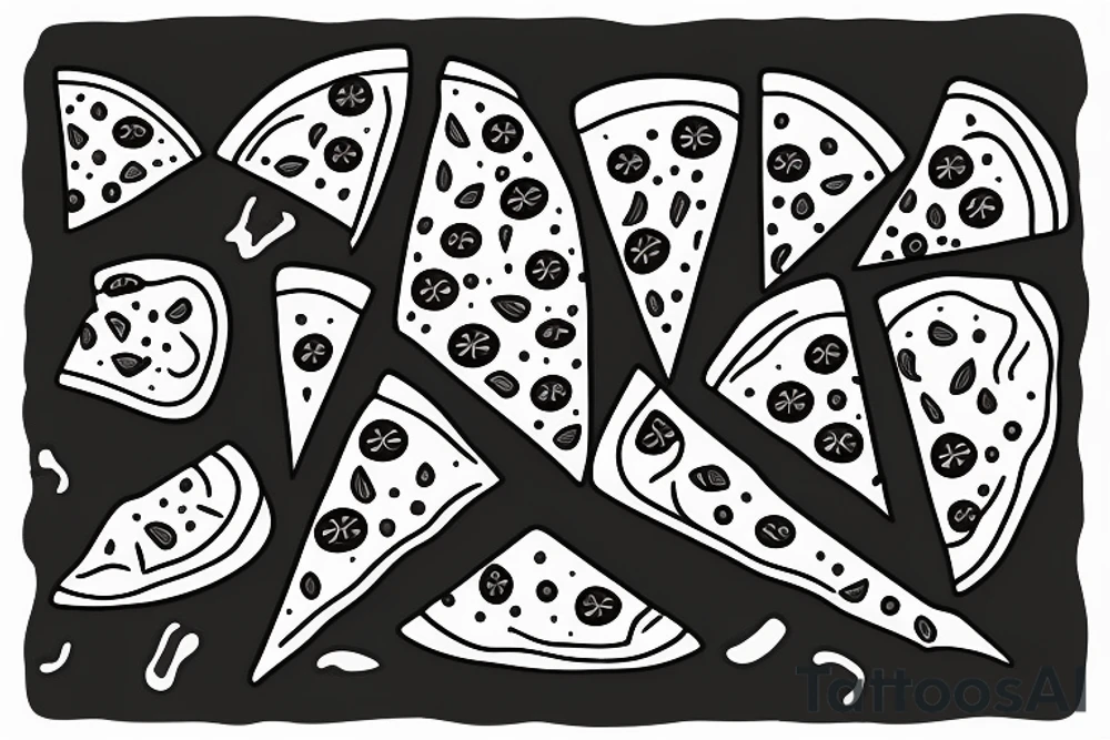 pizza slice tattoo idea