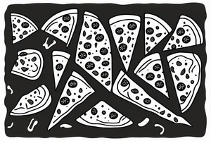 pizza slice tattoo idea