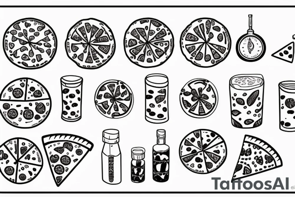 pizza tattoo idea