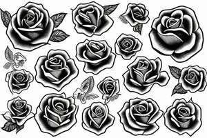 Family,Rose tattoo idea
