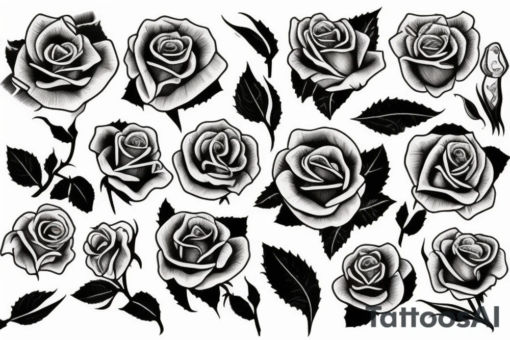 Family,Rose tattoo idea