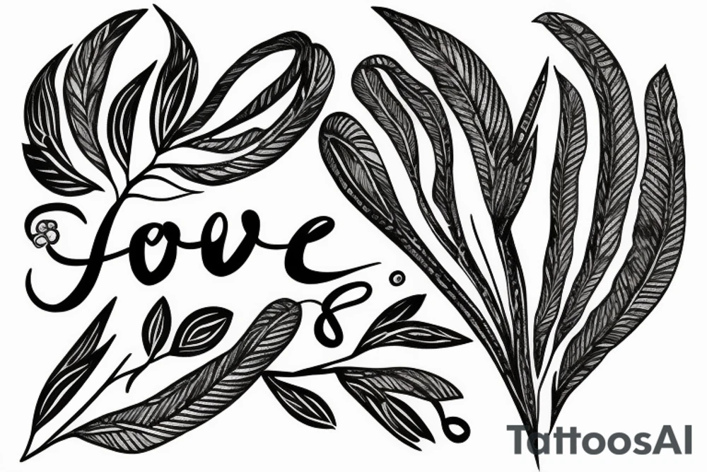 Laurel Leaf, 3 of Club, "Love you to Sis" tattoo idea