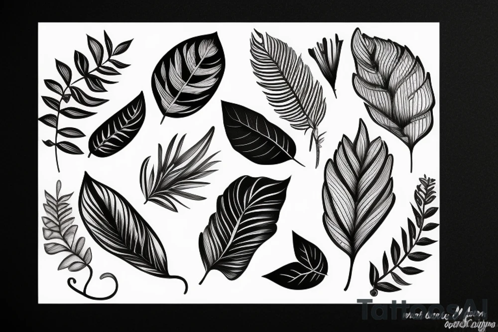 Laurel Leaf, 3 of Club, tattoo idea
