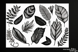 Laurel Leaf, 3 of Club, tattoo idea