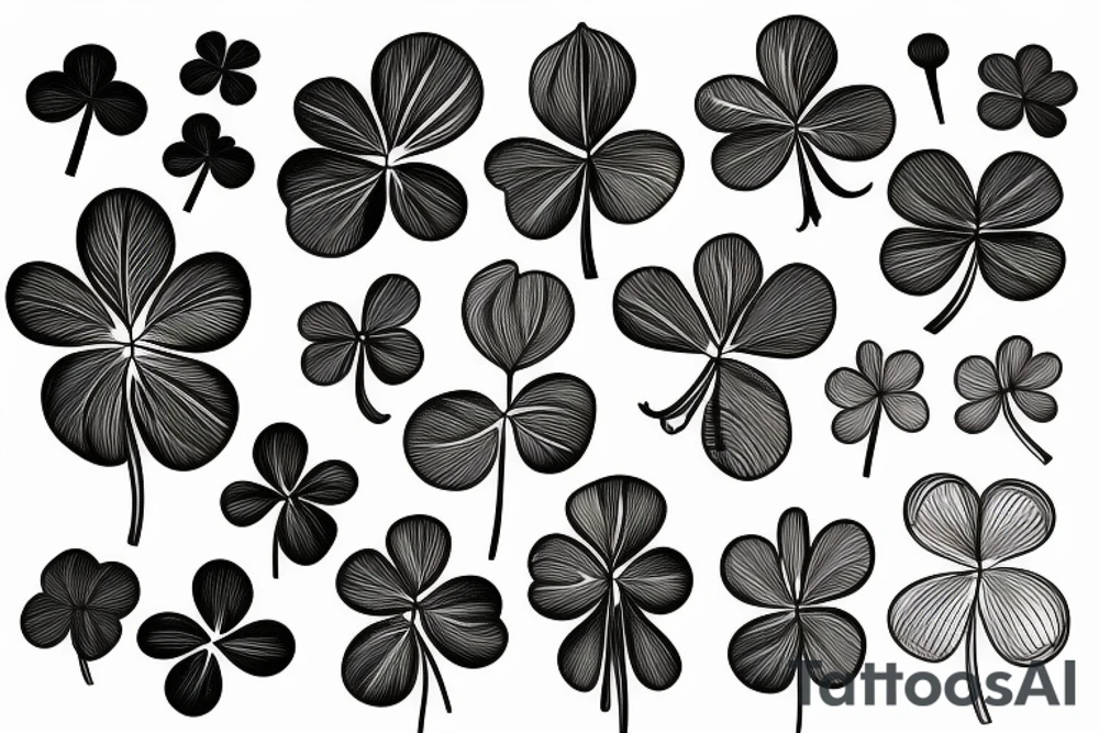 Laurel Leaf Clover tattoo idea
