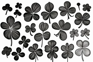 Laurel Leaf Clover tattoo idea