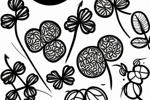 Laurel Leaf Clover tattoo idea