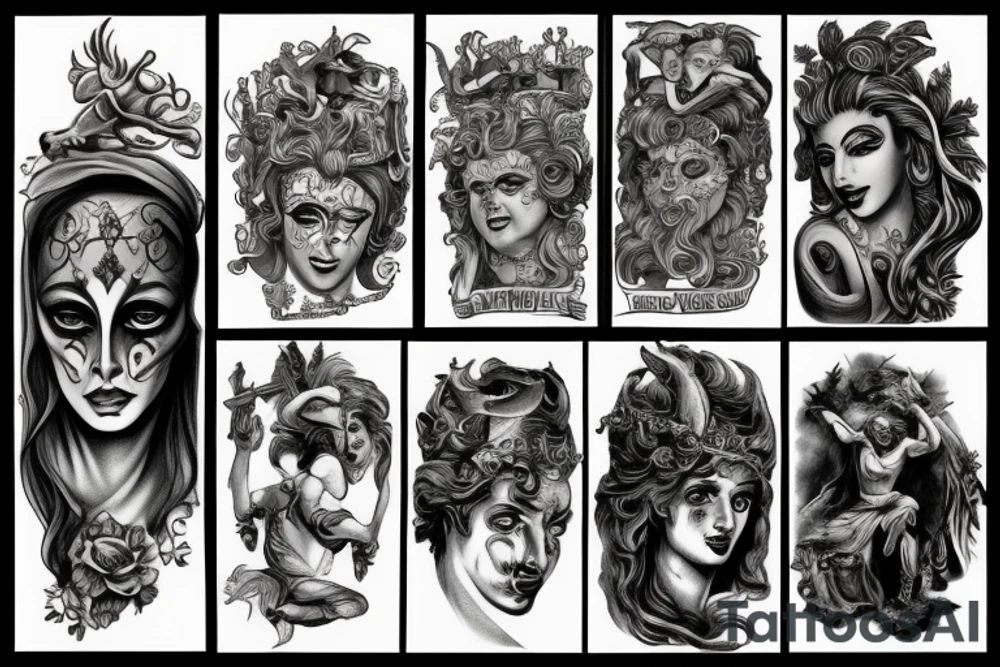 hades greek mythology tattoo idea