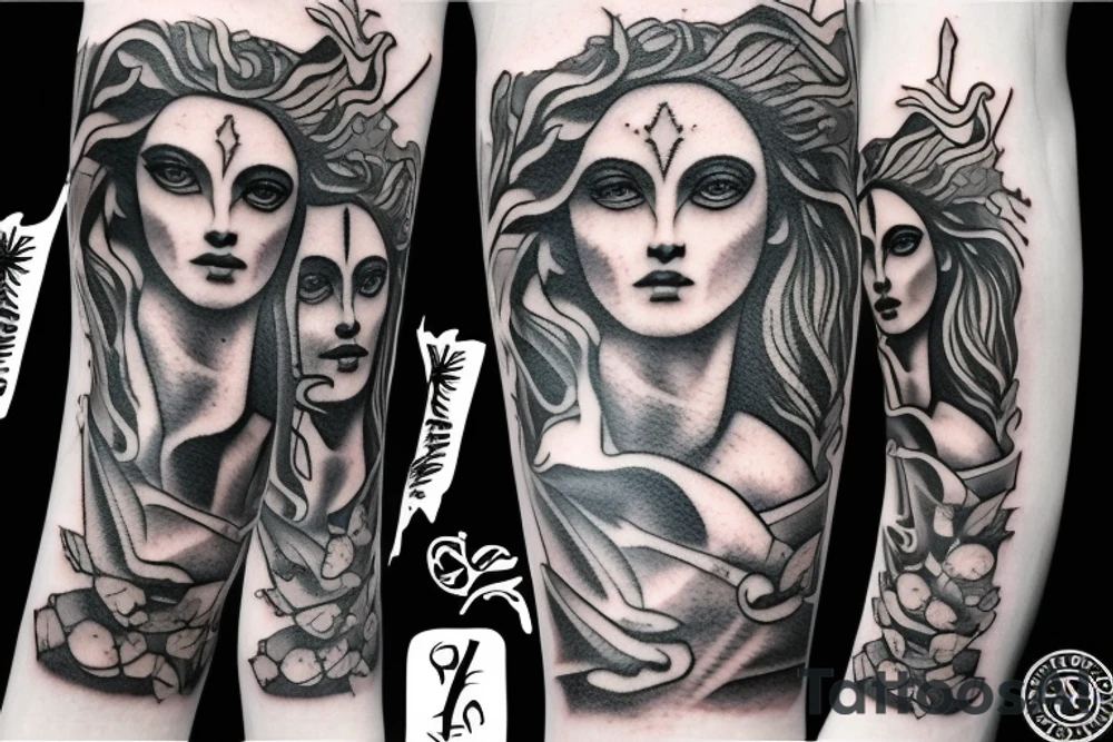 hades greek mythology tattoo idea