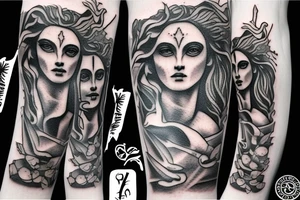 hades greek mythology tattoo idea