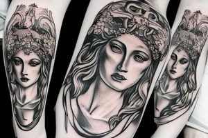Hades Greek mythology tattoo idea