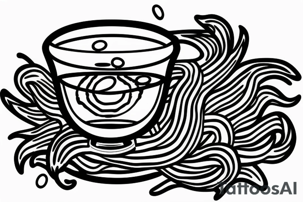 fish bowl with floating pills instead of a fish tattoo idea