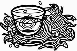 fish bowl with floating pills instead of a fish tattoo idea