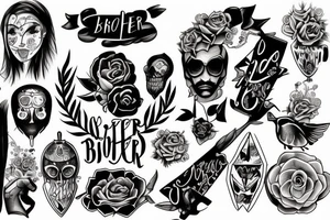 brother sister tattoo cool tattoo idea