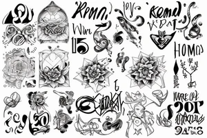 Karma with 11 april 2000 as date of birth tattoo idea