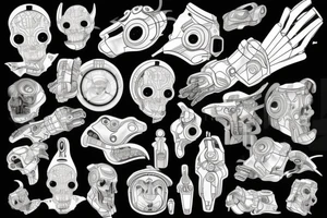 cybernetic tattoo idea