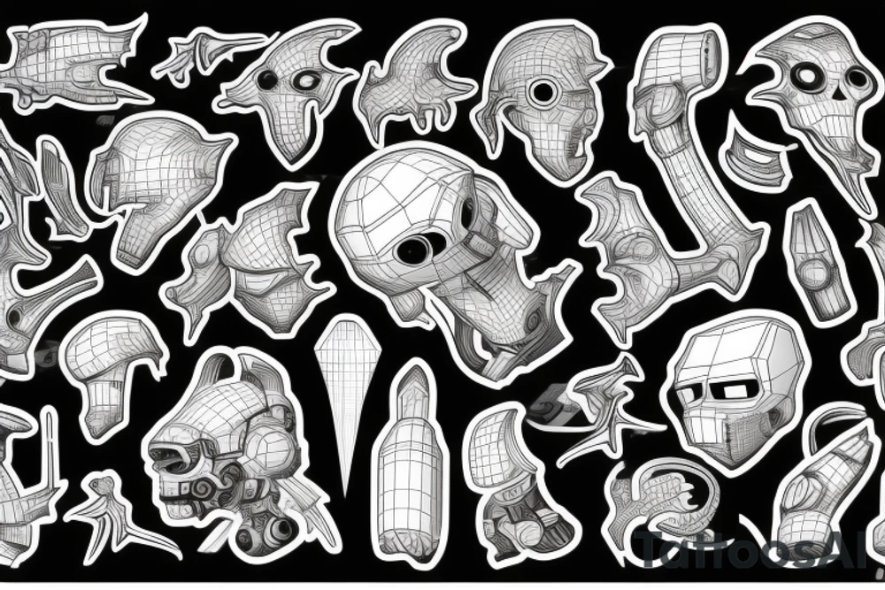 cybernetic tattoo idea