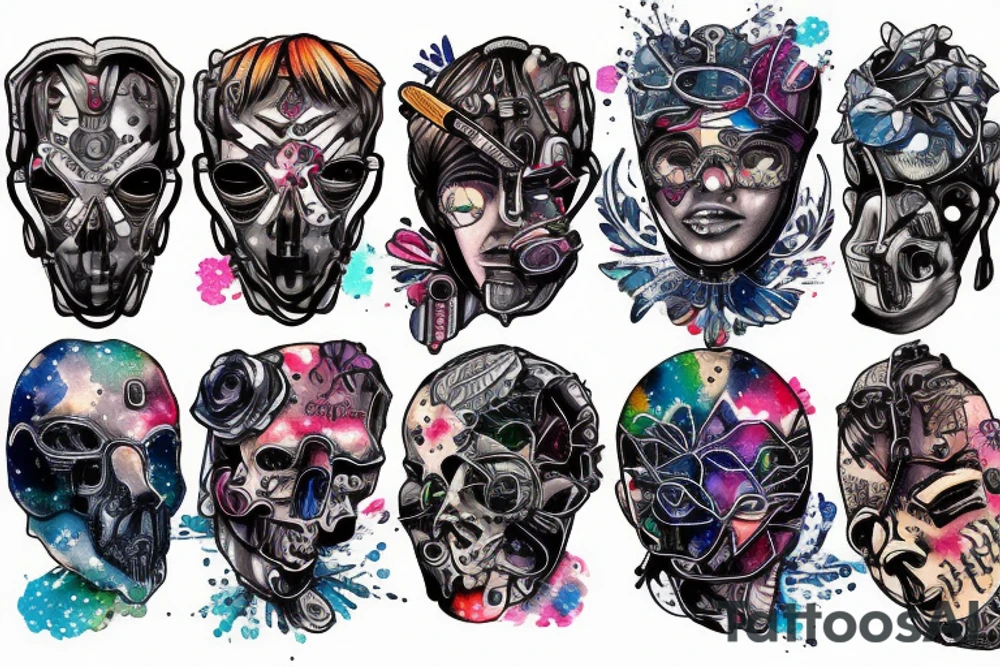 cybernetic tattoo idea