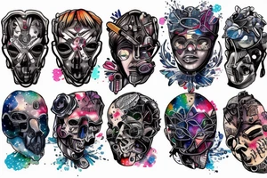 cybernetic tattoo idea