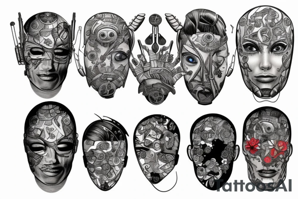 cybernetic tattoo idea