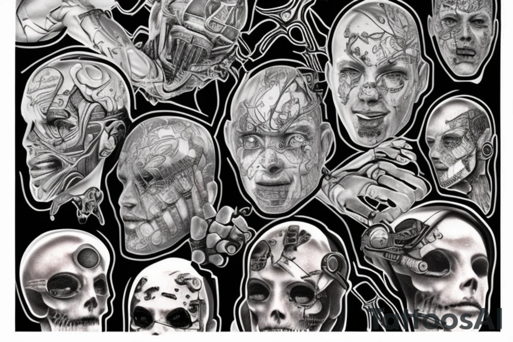 cybernetic tattoo idea