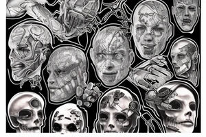 cybernetic tattoo idea