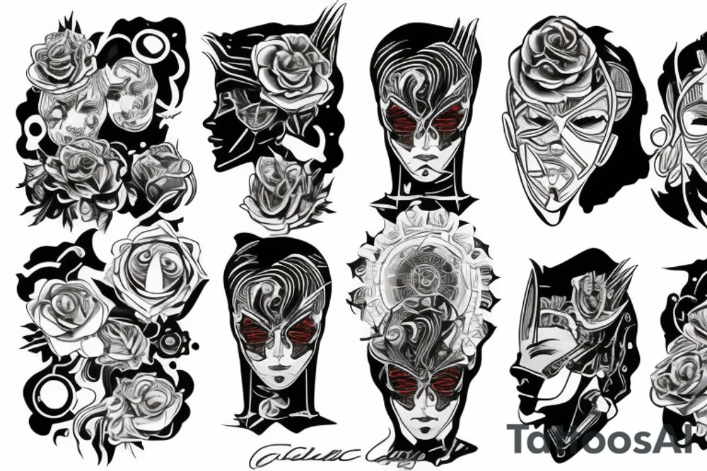 cybernetic sexy tattoo idea